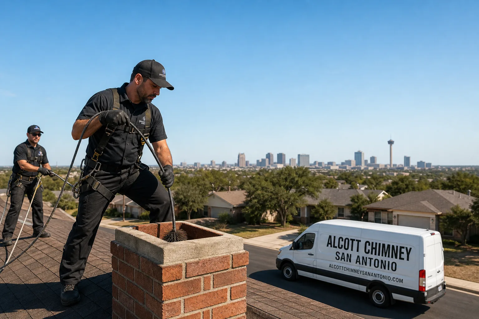 Alcott Chimney San Antonio chimney cleaning team